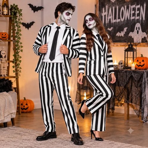 D_951588-MCO116617217508_092026-O.jpg Disfraz de Beetlejuice adulto unisex – traje de rayas