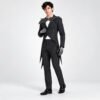 Disfraz de Jack Skellington para hombre – traje de rayas con colas
