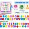 Set De Letras En Madera Mayus-minus Abecedario Movil