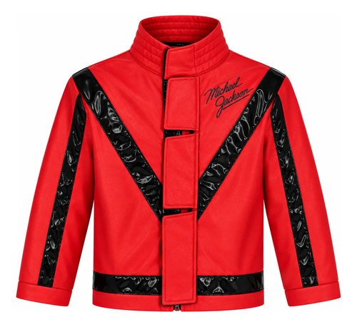 Disfraz Michael Jackson Thriller Para Niño Cosplay Rojo 4